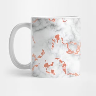 Rose Gold and Marble Pattern Mug